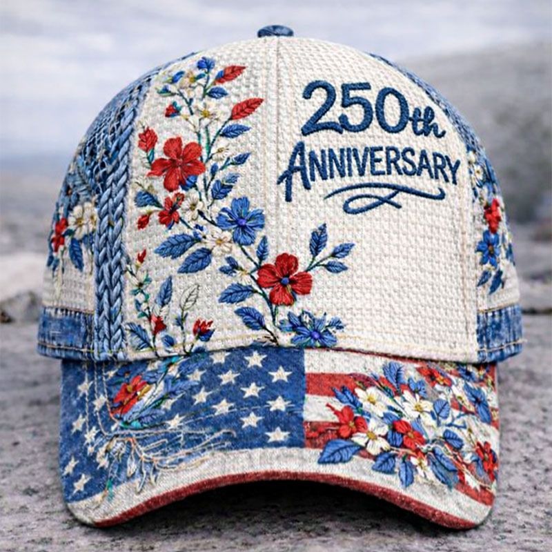 🎉 3D Digital Printed Casual Hat Commemorating the 250th Anniversary of the Founding of the United States