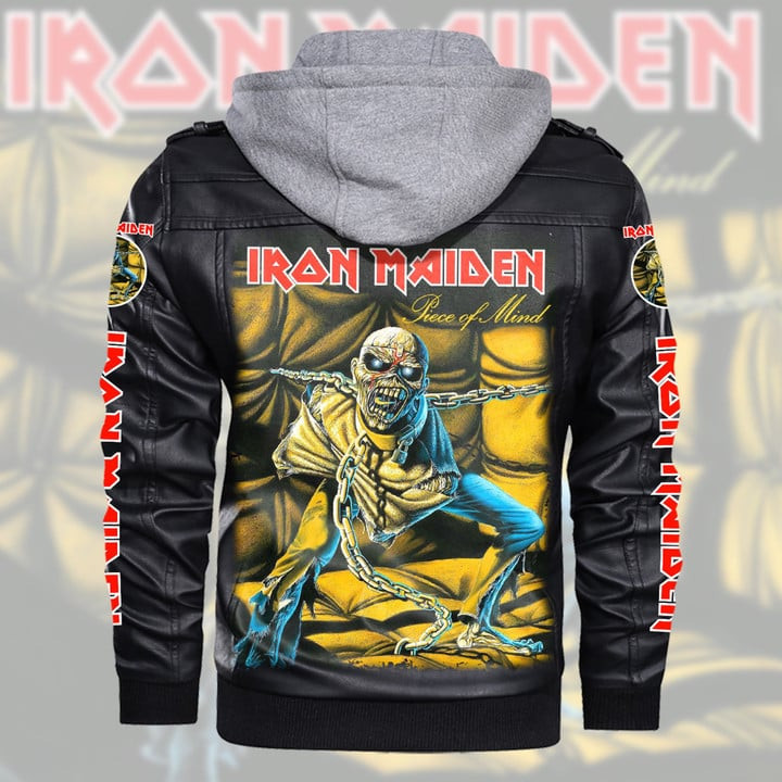 IRM Leather Jacket with Hood Black IRMLJWH16928