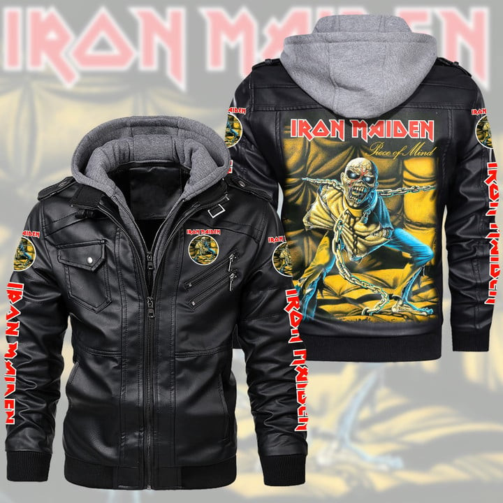 IRM Leather Jacket with Hood Black IRMLJWH16928