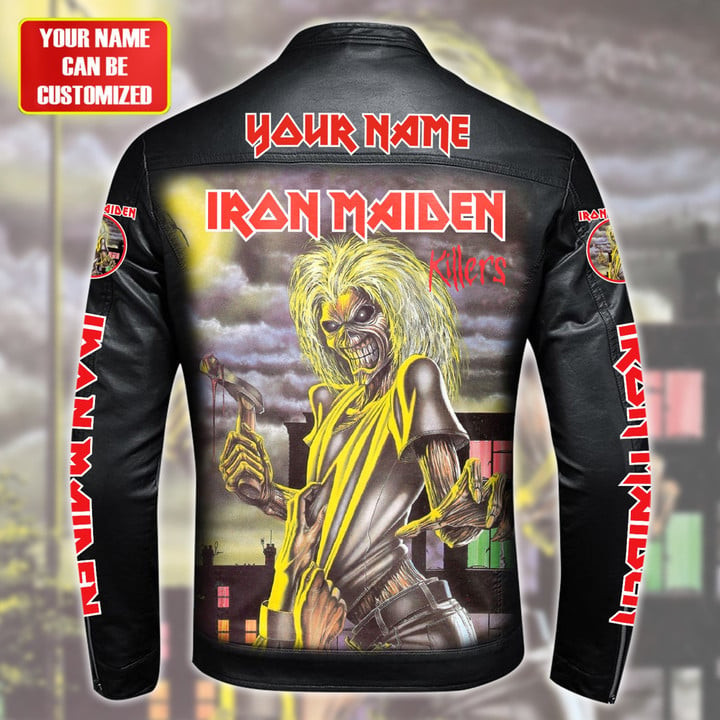 IRM Beast Leather Bomber Stand Collar Jacket IRMLBDCJ1395