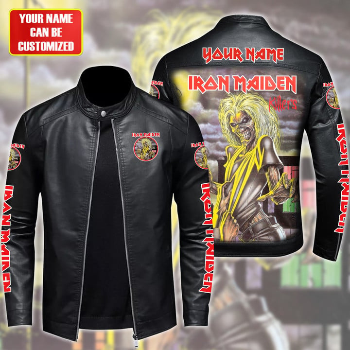 IRM Beast Leather Bomber Stand Collar Jacket IRMLBDCJ1395