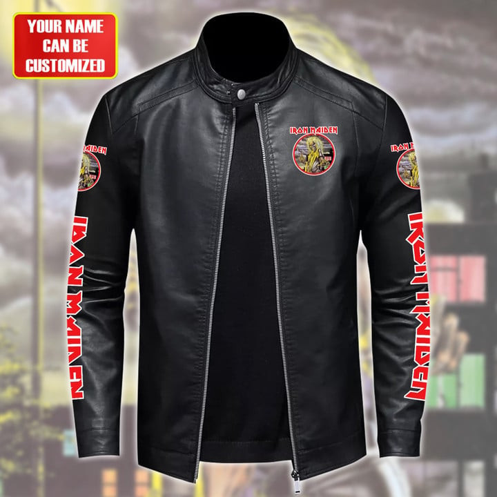 IRM Beast Leather Bomber Stand Collar Jacket IRMLBDCJ1395