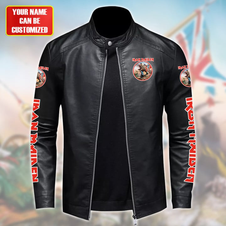 IRM Beast Leather Bomber Stand Collar Jacket IRMLBDCJ1397