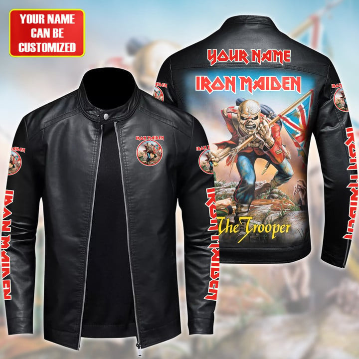 IRM Beast Leather Bomber Stand Collar Jacket IRMLBDCJ1397