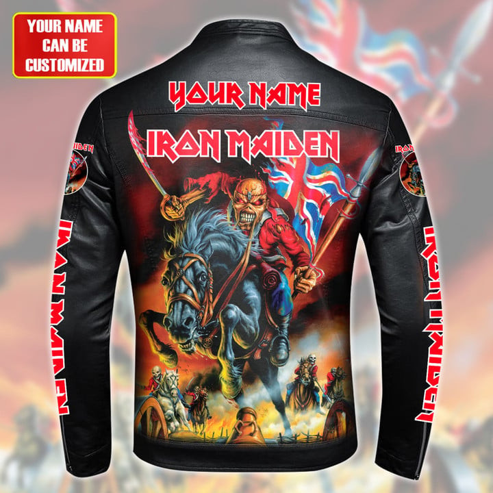 IRM Beast Leather Bomber Stand Collar Jacket IRMLBDCJ1398