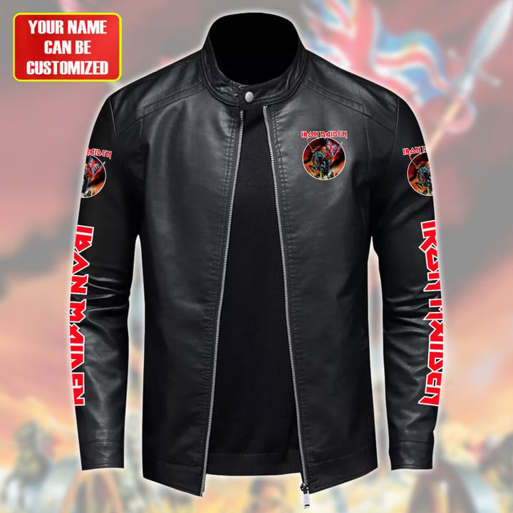 IRM Beast Leather Bomber Stand Collar Jacket IRMLBDCJ1398