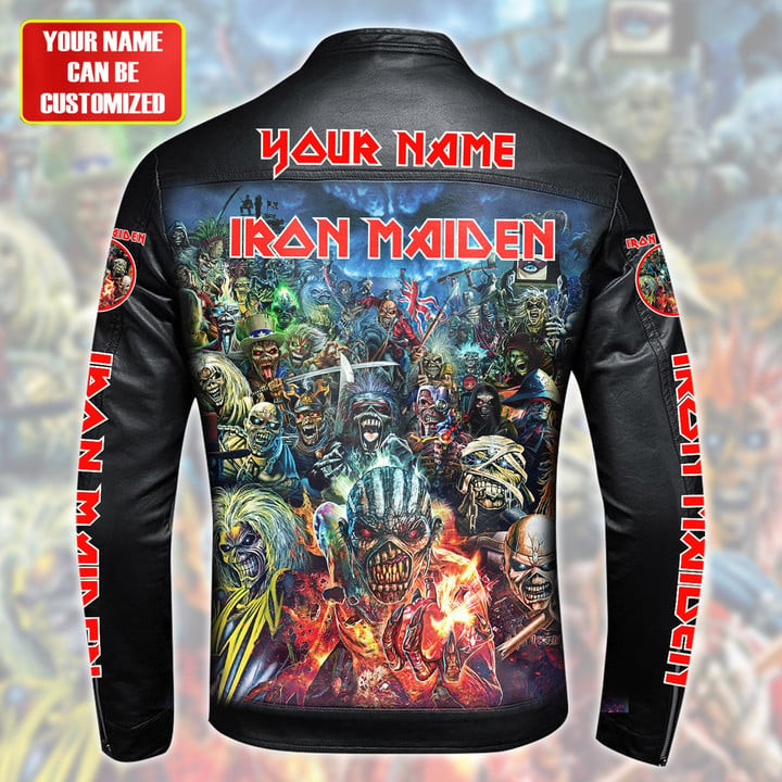 IRM Beast Leather Bomber Stand Collar Jacket IRMLBDCJ13911