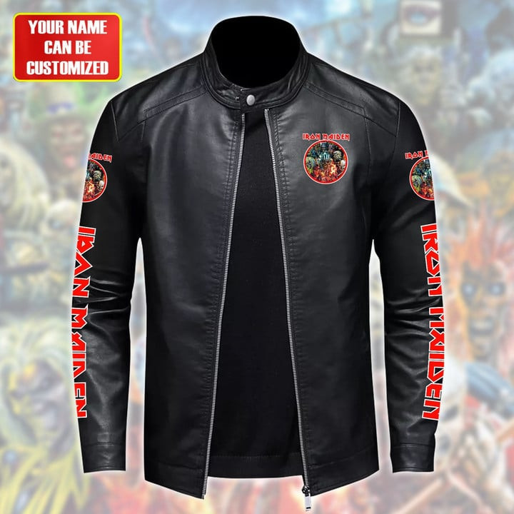 IRM Beast Leather Bomber Stand Collar Jacket IRMLBDCJ13911