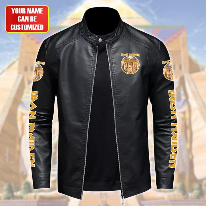 IRM Beast Leather Bomber Stand Collar Jacket IRMLBDCJ13912