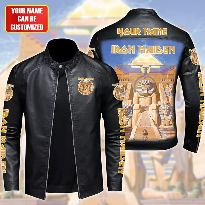 IRM Beast Leather Bomber Stand Collar Jacket IRMLBDCJ13912