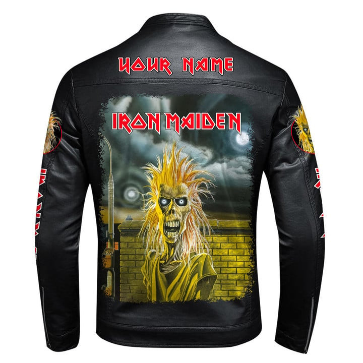 IRM Beast Leather Bomber Stand Collar Jacket IRMLBDCJ13914