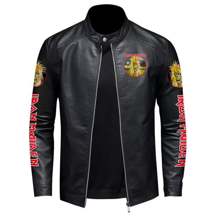 IRM Beast Leather Bomber Stand Collar Jacket IRMLBDCJ13914