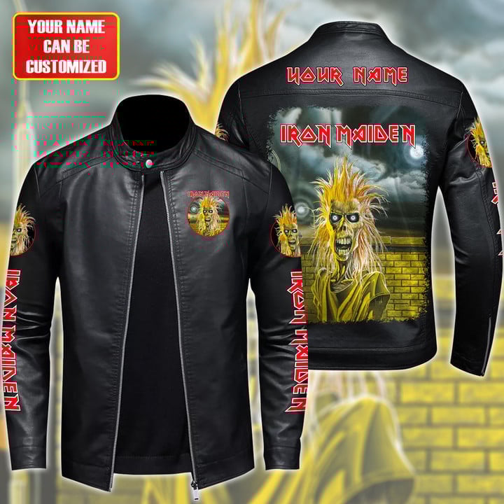 IRM Beast Leather Bomber Stand Collar Jacket IRMLBDCJ13914