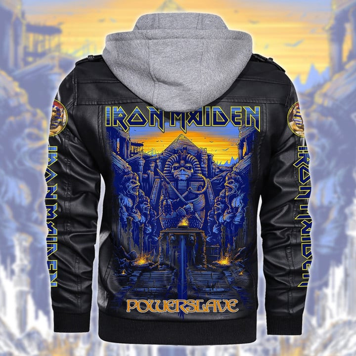 IRM Leather Jacket with Hood Black IRMLJWH16938