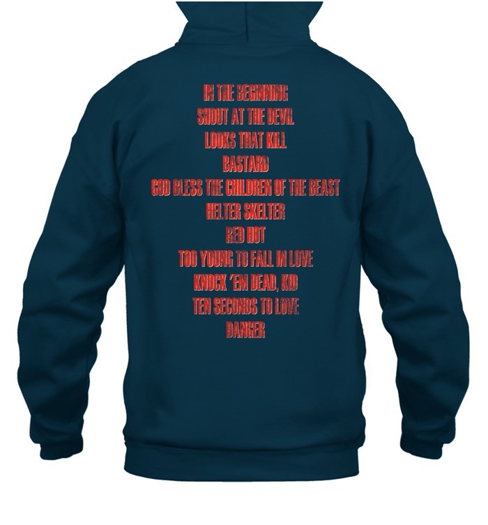 Motley Crue Shout At The Devil Tracklist-Hoodie