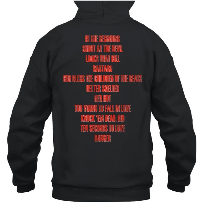 Motley Crue Shout At The Devil Tracklist-Hoodie