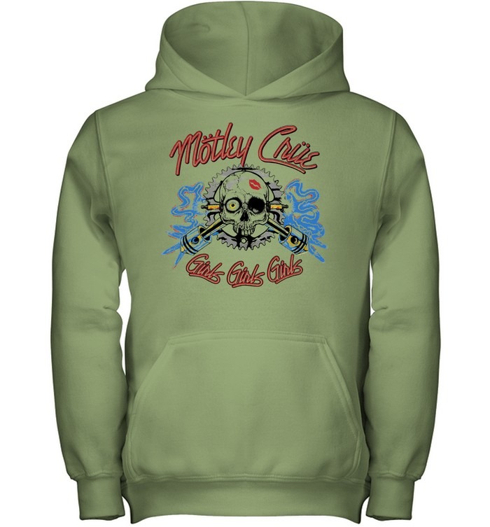 Motley Crue Vintage Spark Plug-Youth Hoodie