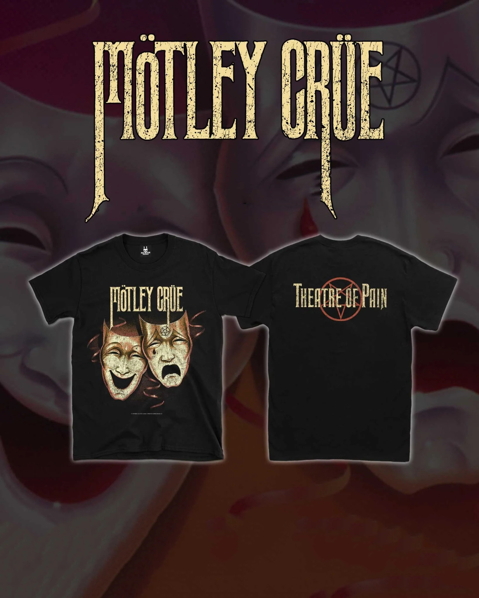 Motley Crue - Theatre Of Pain - Shortsleeve Shirt