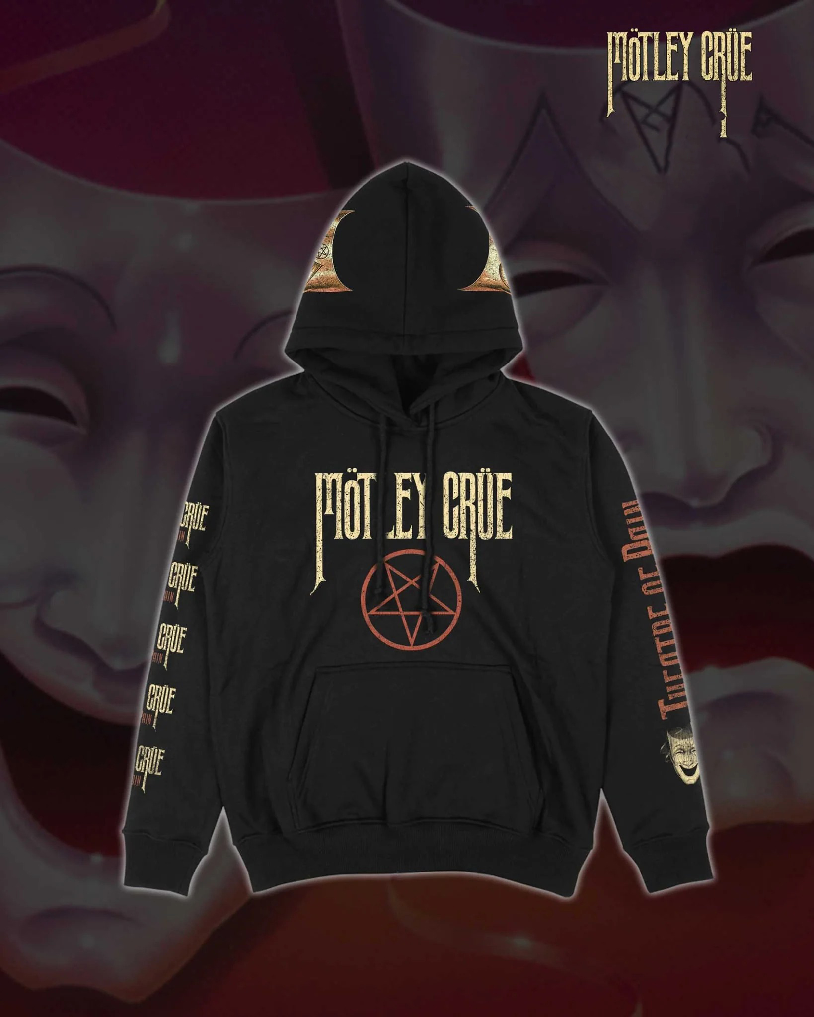 Motley Crue - Theatre Of Pain - Deluxe Pullover Hoodie