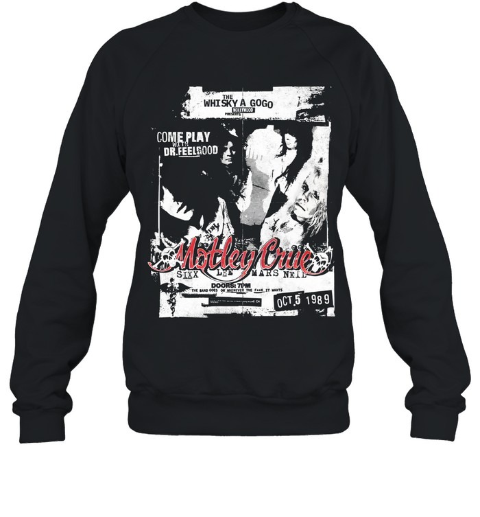 Motley Crue Whisky Handbill-Sweatshirt