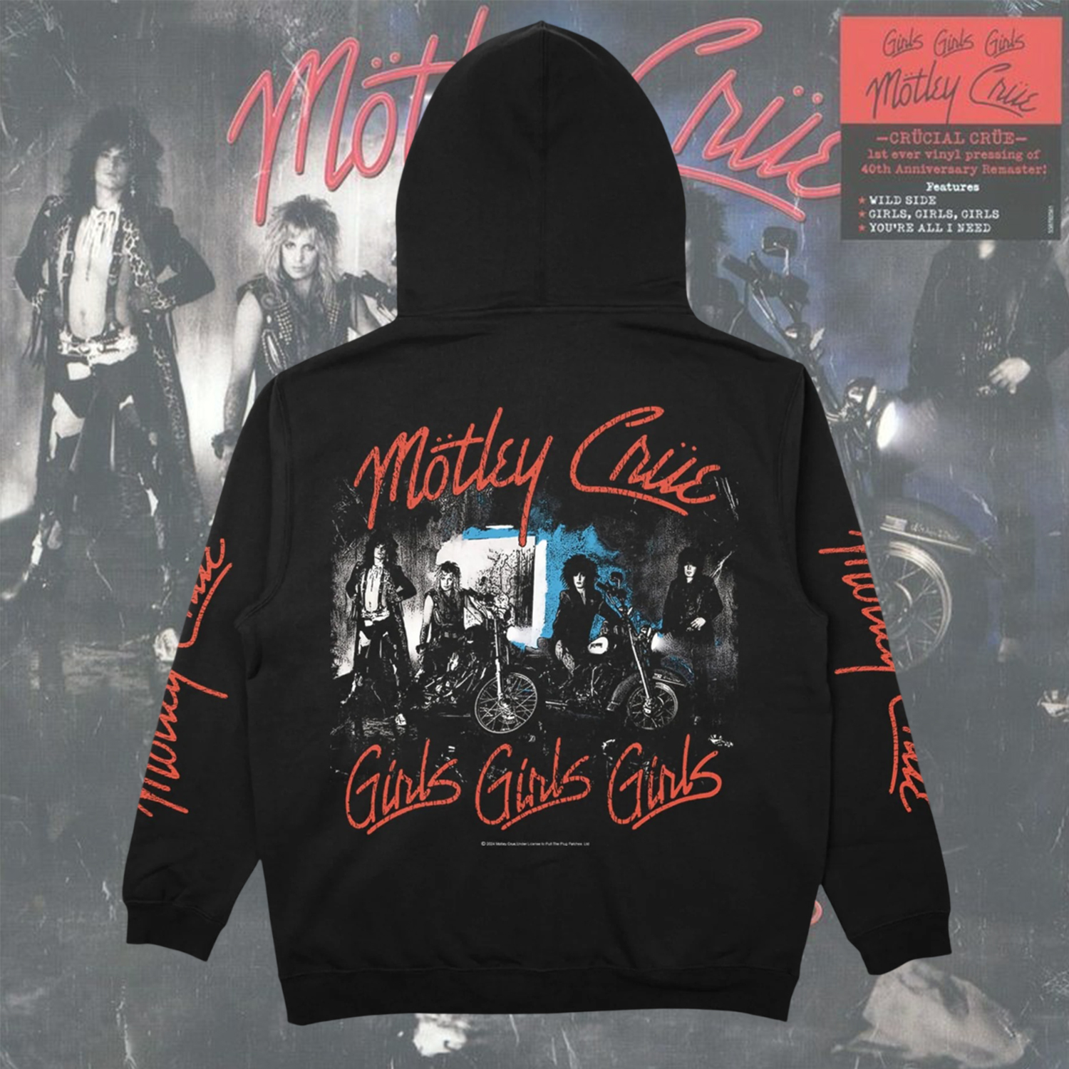 Motley Crue - Girls, Girls, Girls - Pullover Hoodie