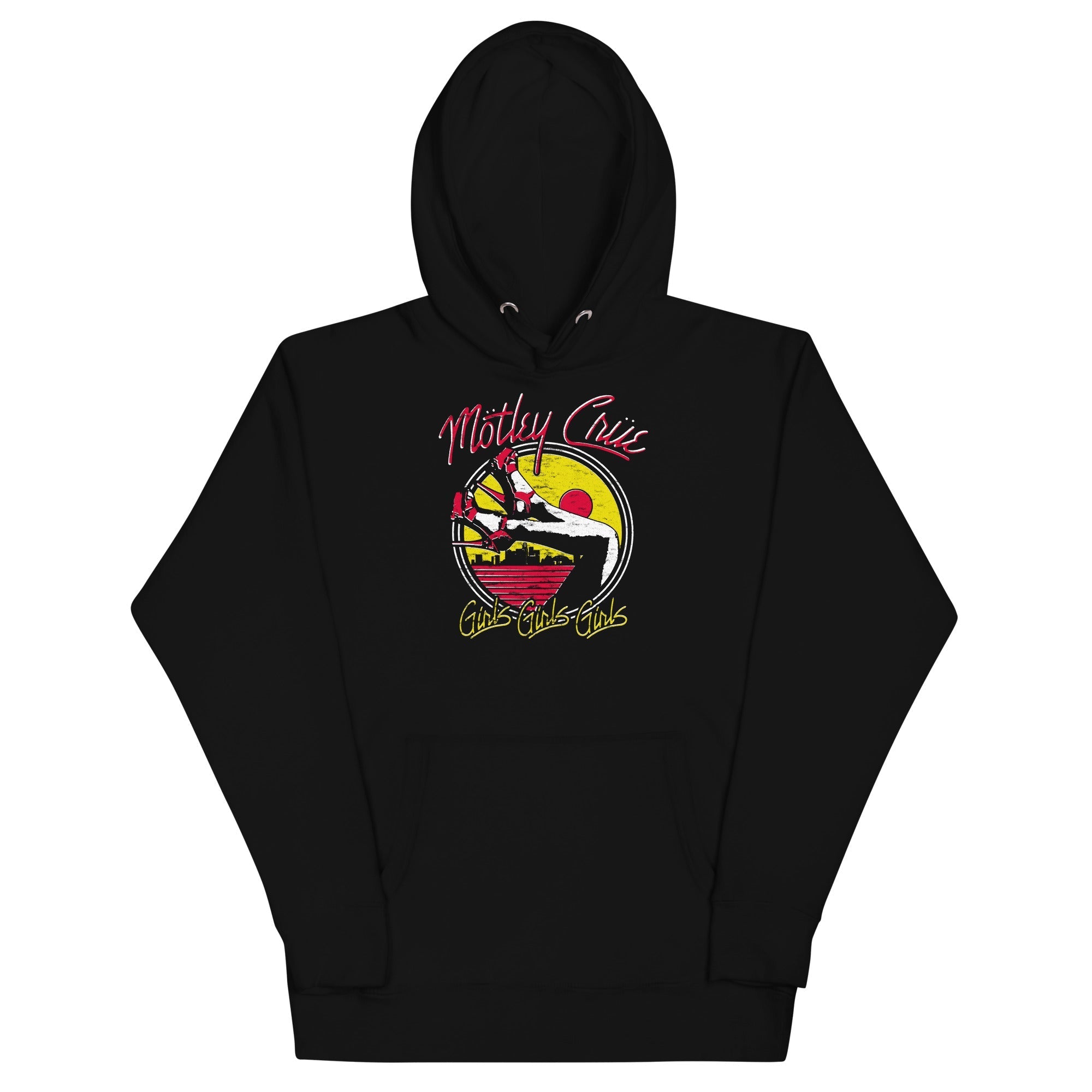 Motley Crue Sunset Girls Mens  Hoodie Black