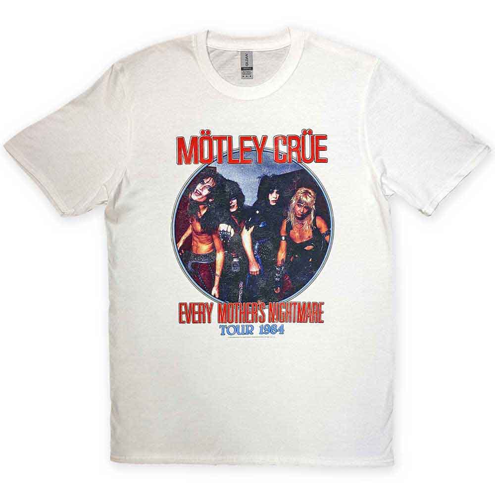Motley Crue Every Mothers Nightmare T Shirt White