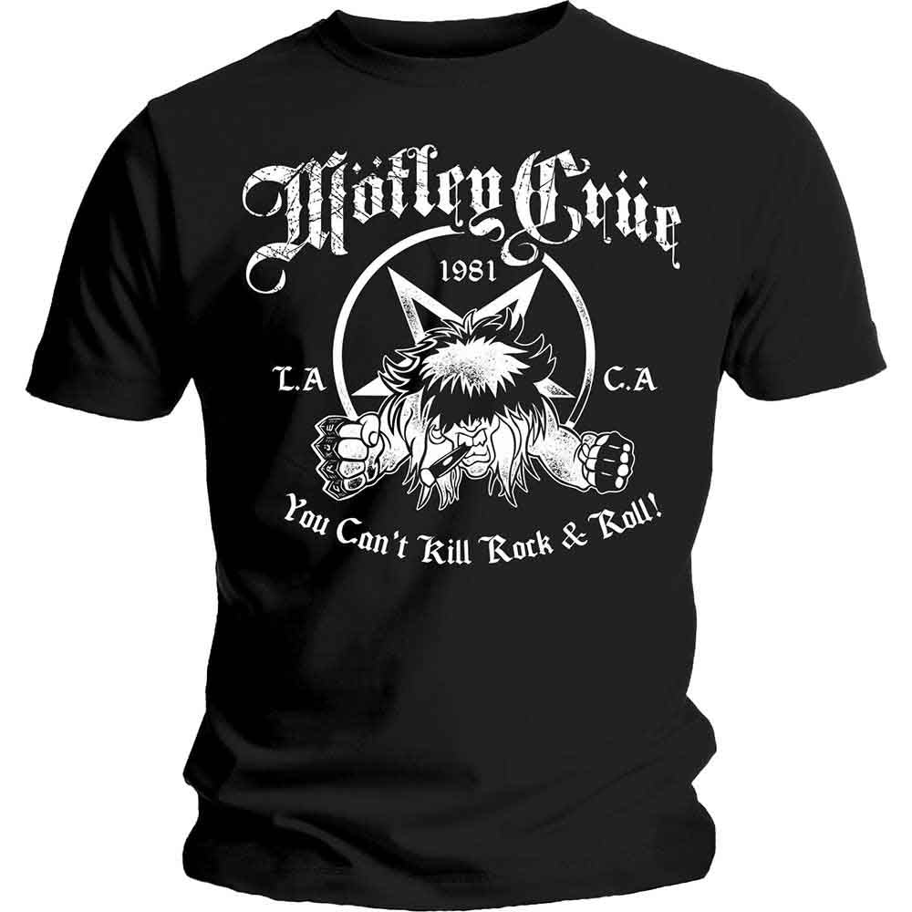 Motley Crue You Can't Kill Rock & Roll T Shirt Black