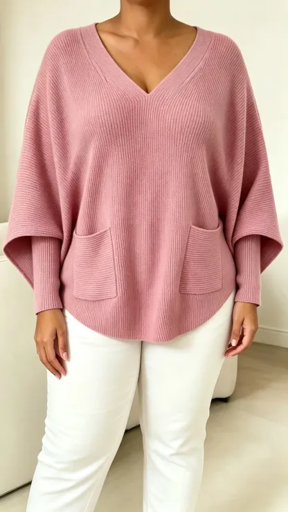 CLEARANCE SALE🔥Women's Casual Solid Color V-Neck Sweater