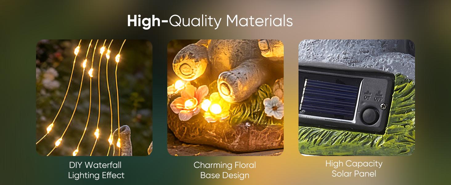 Solar Garden Decor Elephant Statues with Guitar Lights, Unique Outdoor Garden Gifts for Mom, Birthday Housewarming Gifts and Yard Lawn Balcony Decoration summervibes