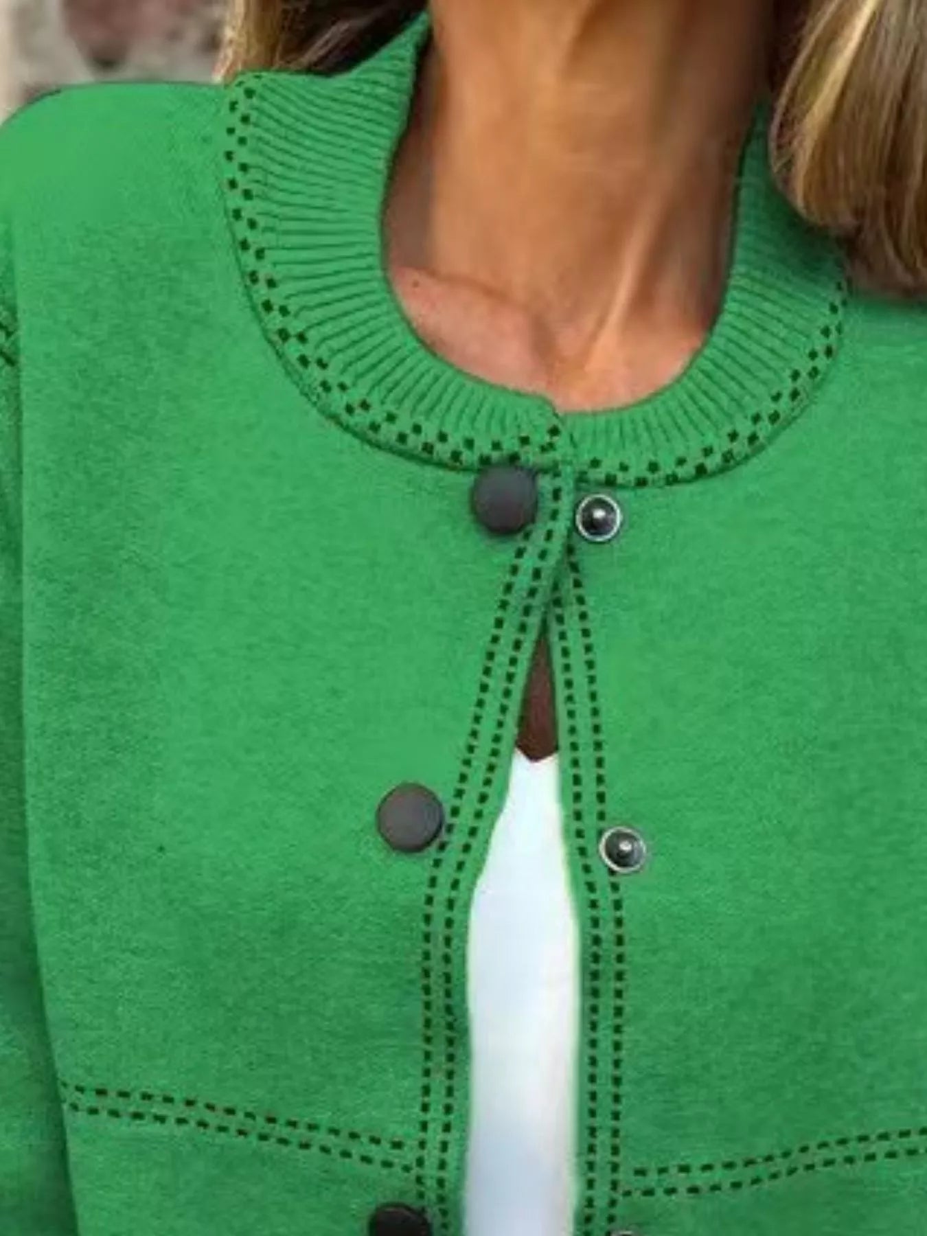 Hazel Blues® | Button Up Long Sleeve Cardigan