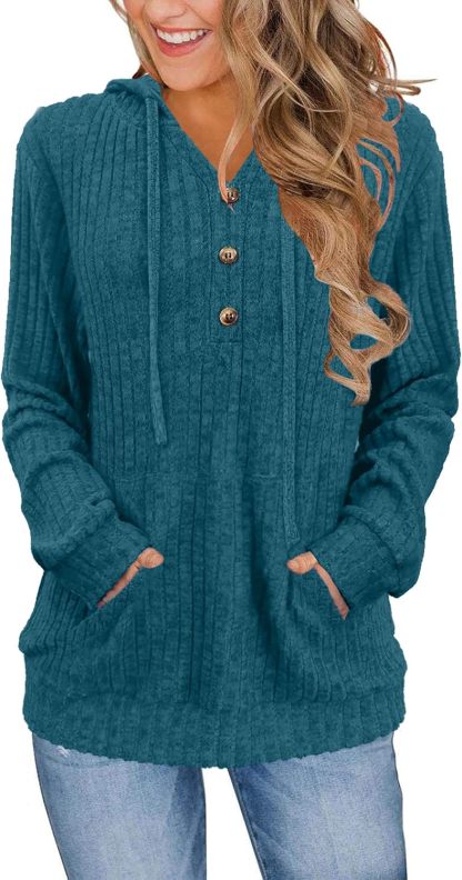 Womens Sweaters Fashion Hoodies Long Sleeve Tops Casual Sweatshirts Fall Outfits Pullover Winter Clothes 2025
