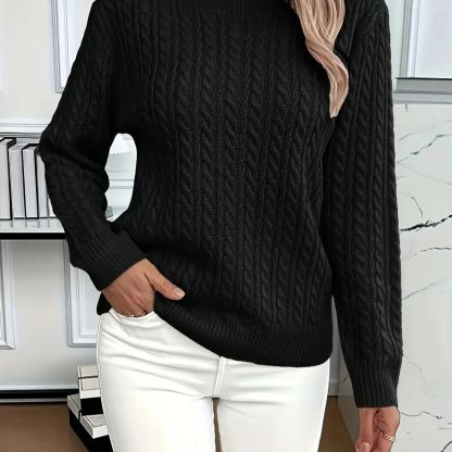 50% OFF Today | Classic Cable Knit Sweater – Loose Fit