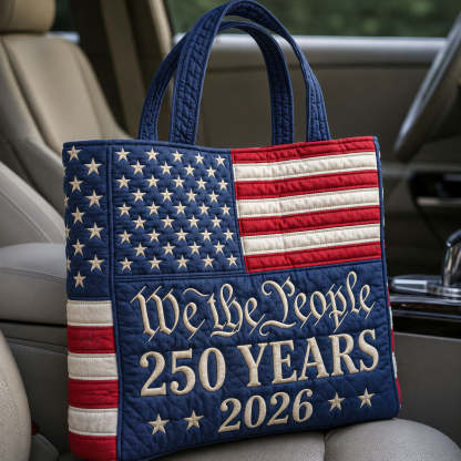 Classic Americana Quilted Tote Bag GFTOHNL61
