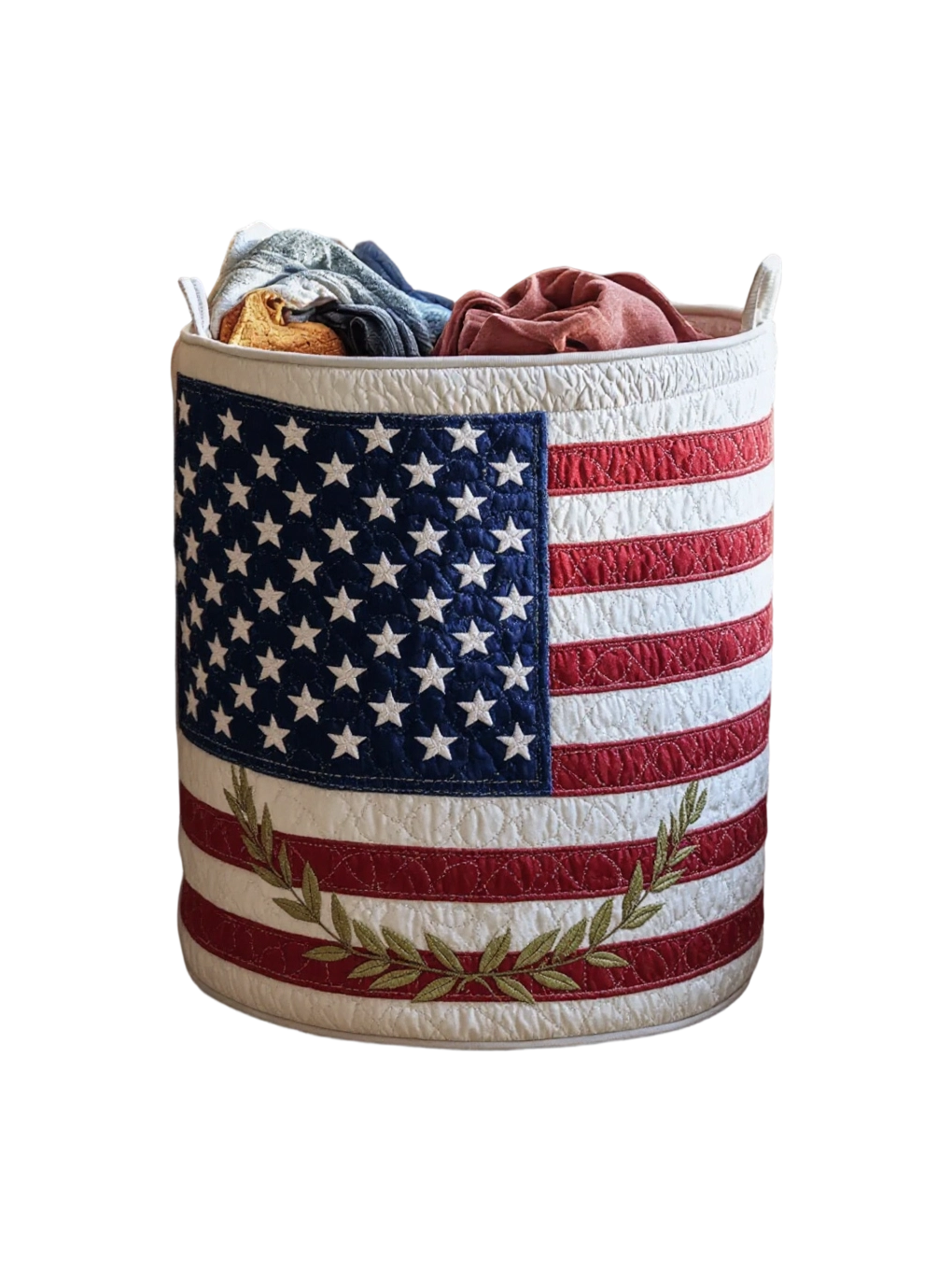 Laurel Wreath  Laundry Basket