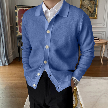 🔥Hot Sale  50% OFF🔥Men's Lapel Knitted Cardigan