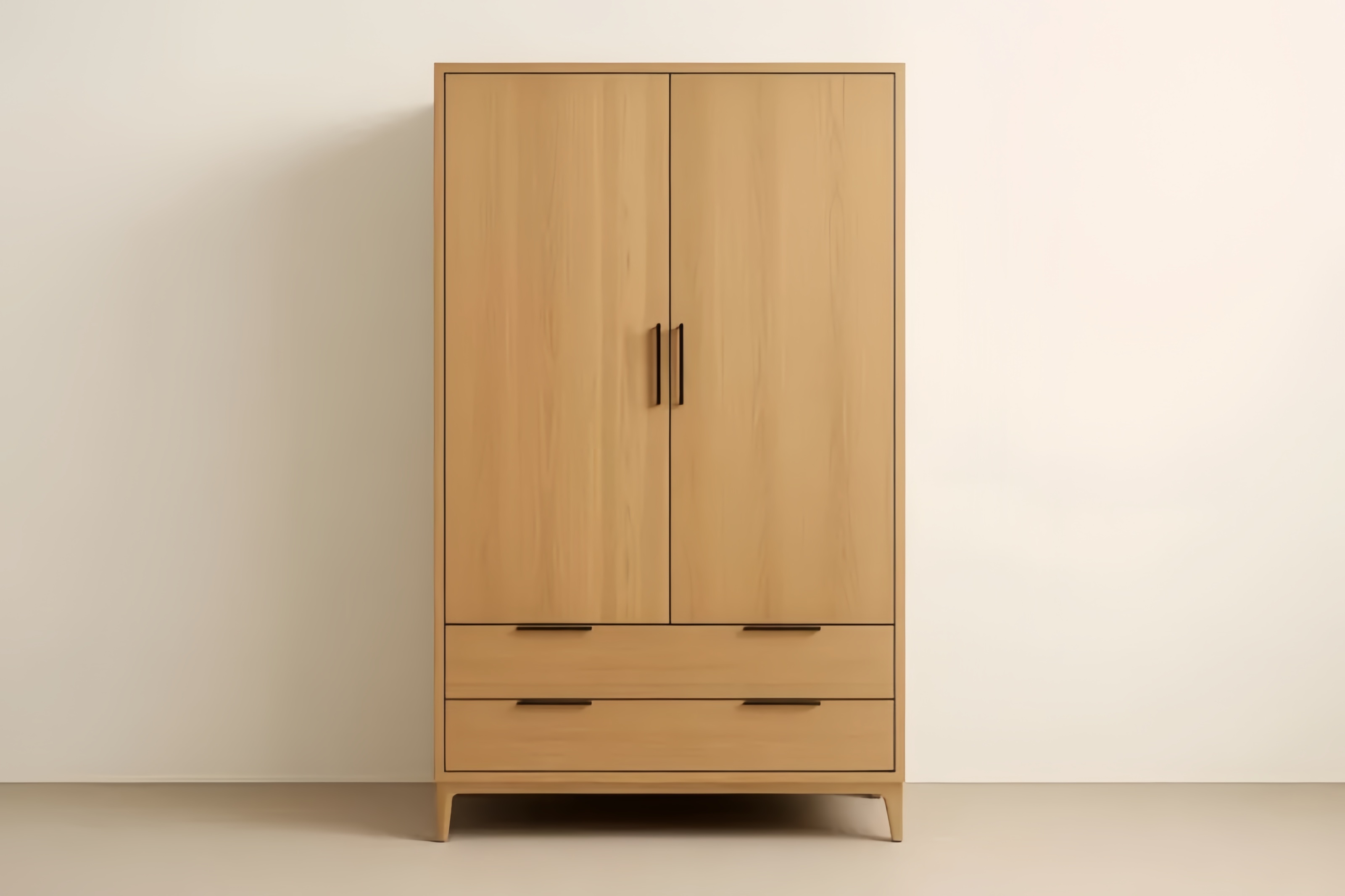 Armoire en Chêne avec Portes et Tiroirs 150x100x50 cm