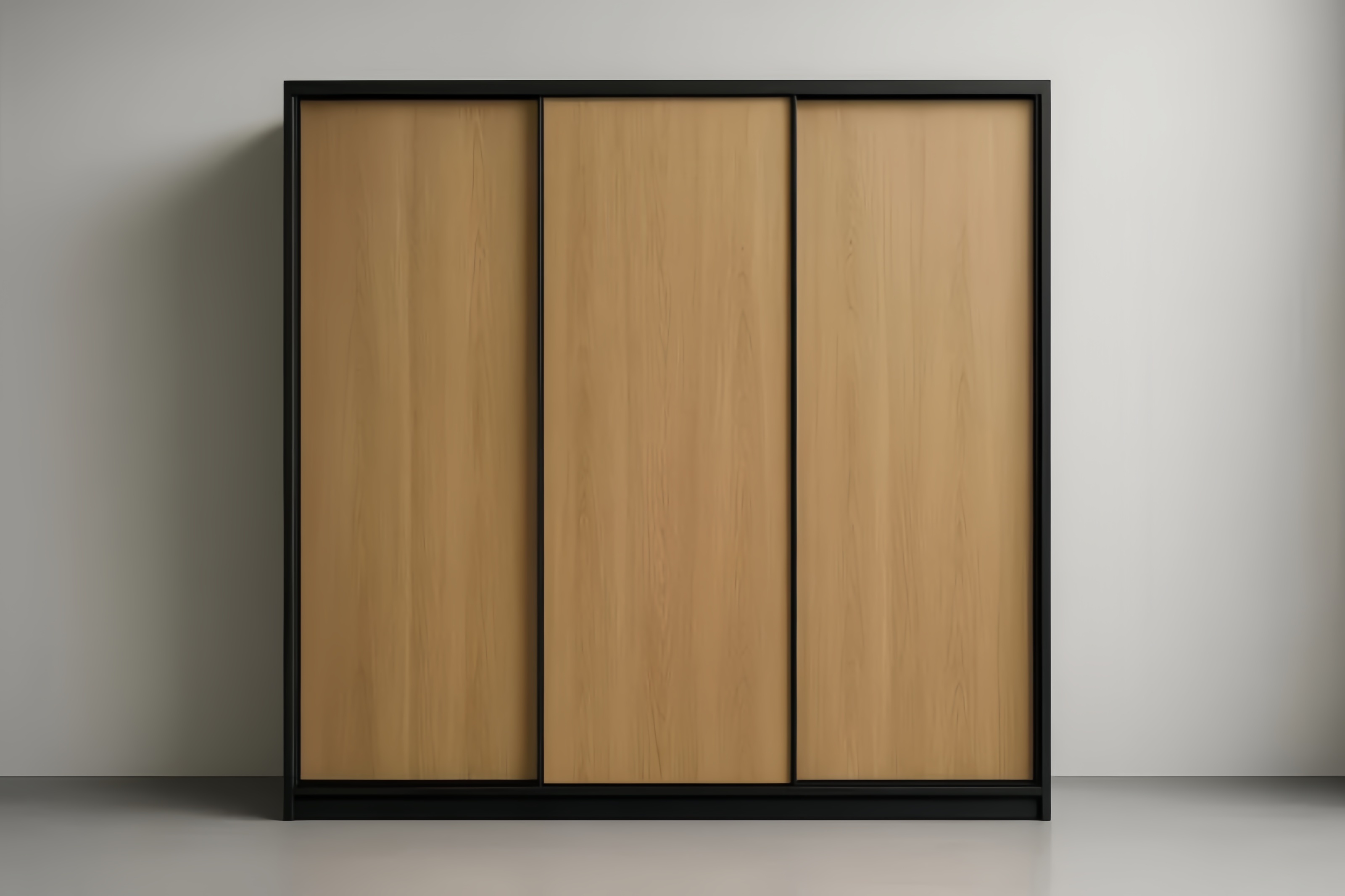 Armoire trois portes coulissantes en panneaux de particules 220cm x 200cm x 60cm