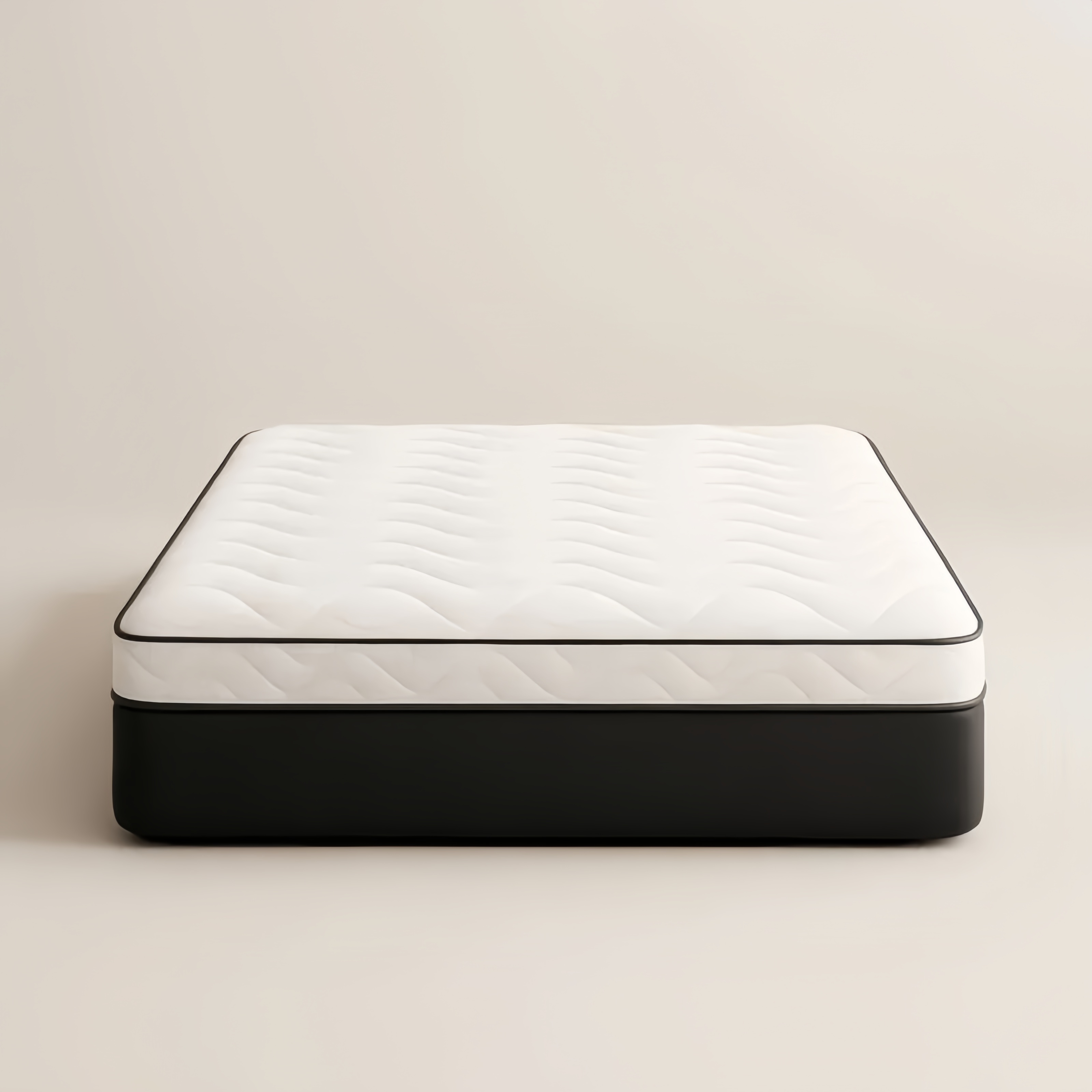 Matelas en mousse 140x200 cm Blanc/Noir