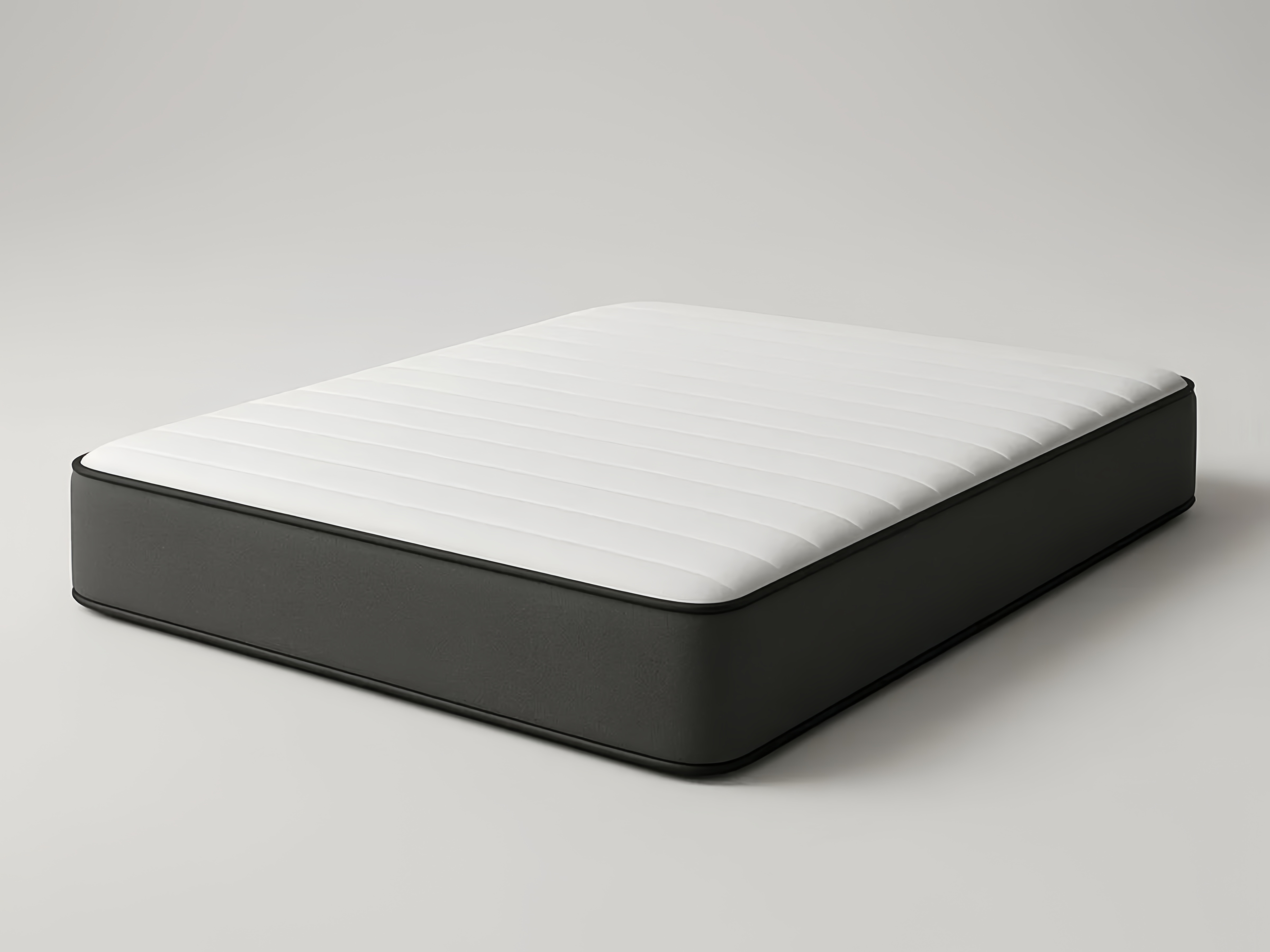 Matelas en mousse Polyuréthane Blanc/Gris 200x160x25 cm