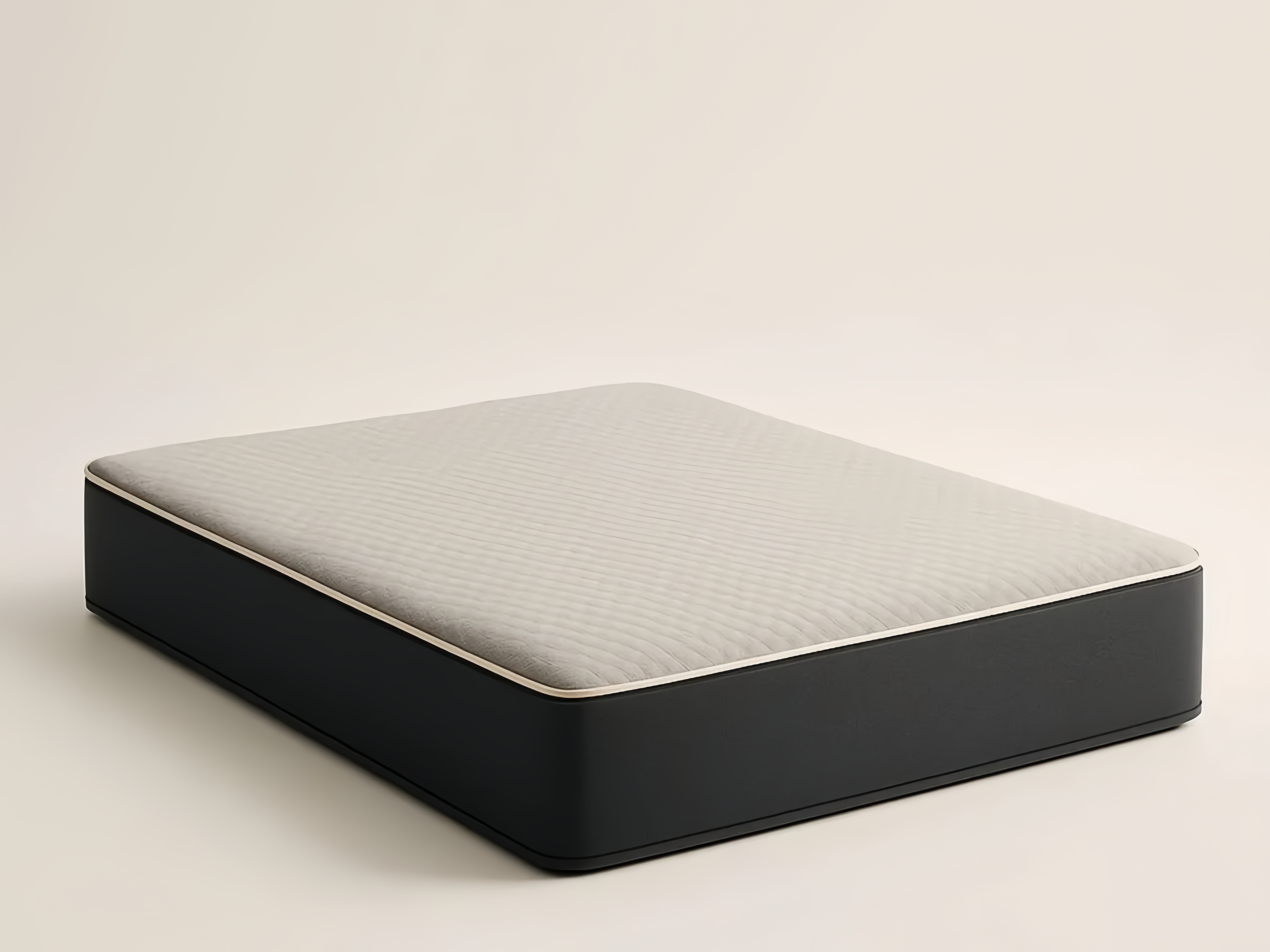Matelas en mousse gris foncé et beige 140x200 cm
