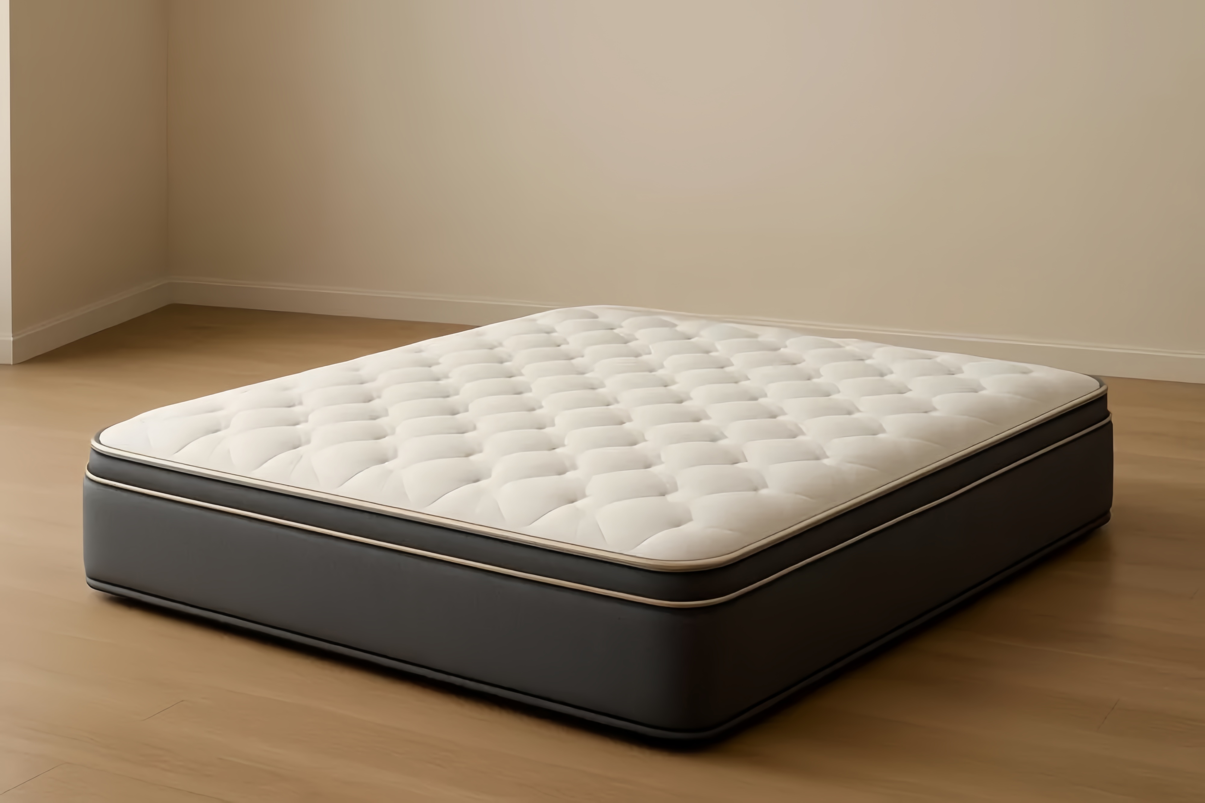 Matelas rectangulaire mousse polyuréthane Blanc/Gris 200x160x25 cm