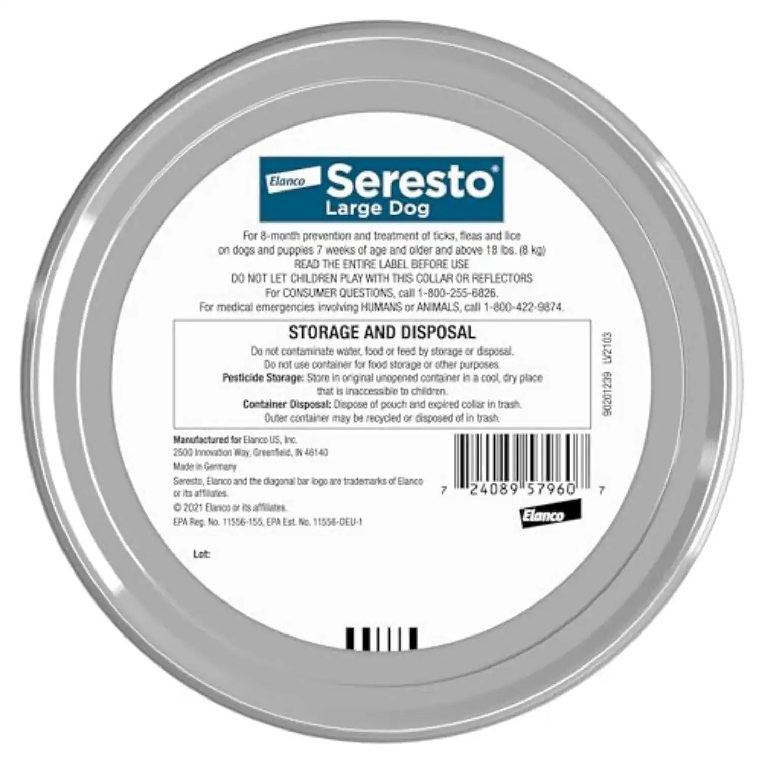 seresto® flea & tick collar for large dogs