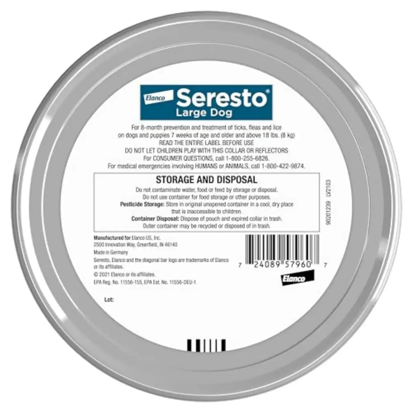 seresto® flea & tick collar for large dogs