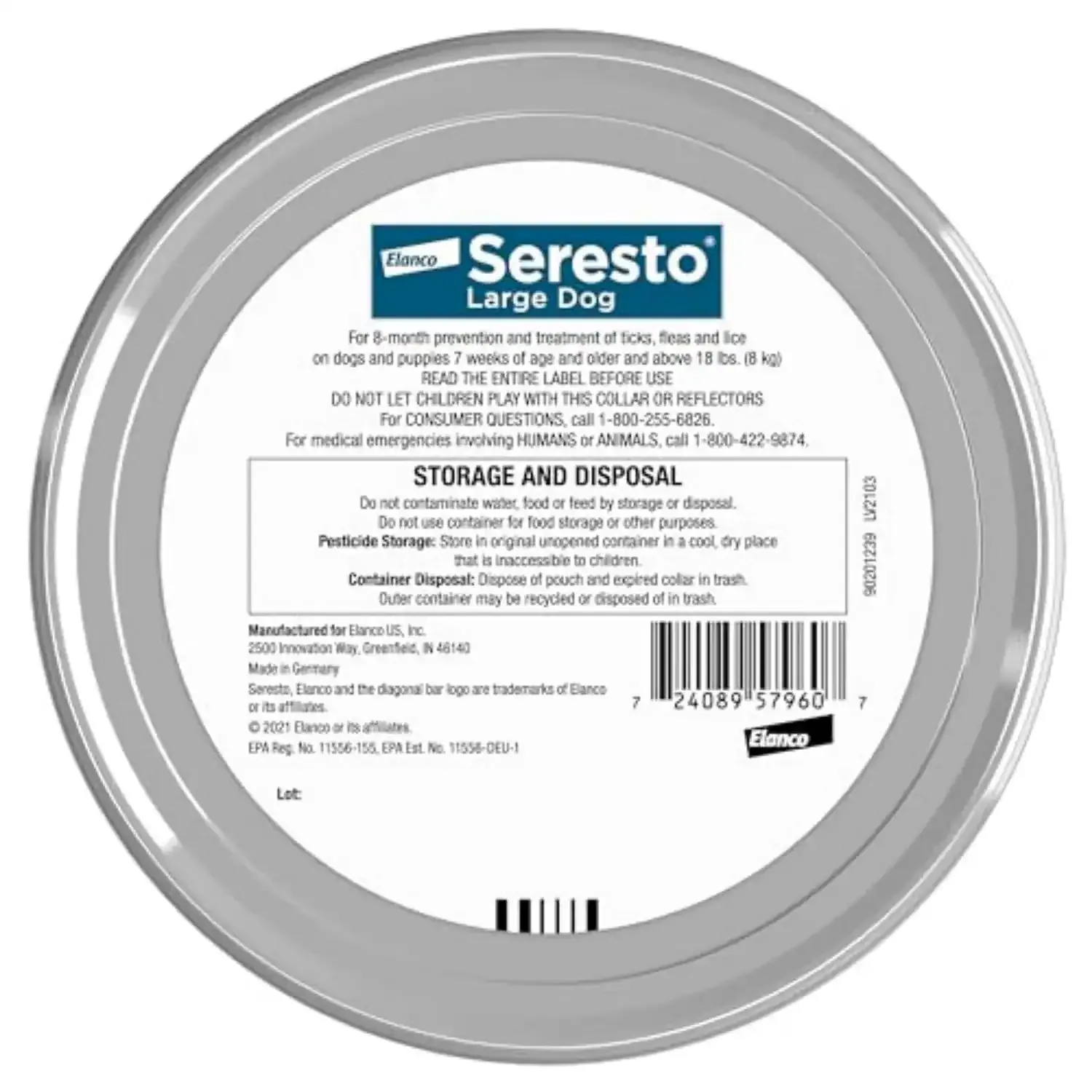 seresto® flea & tick collar for large dogs