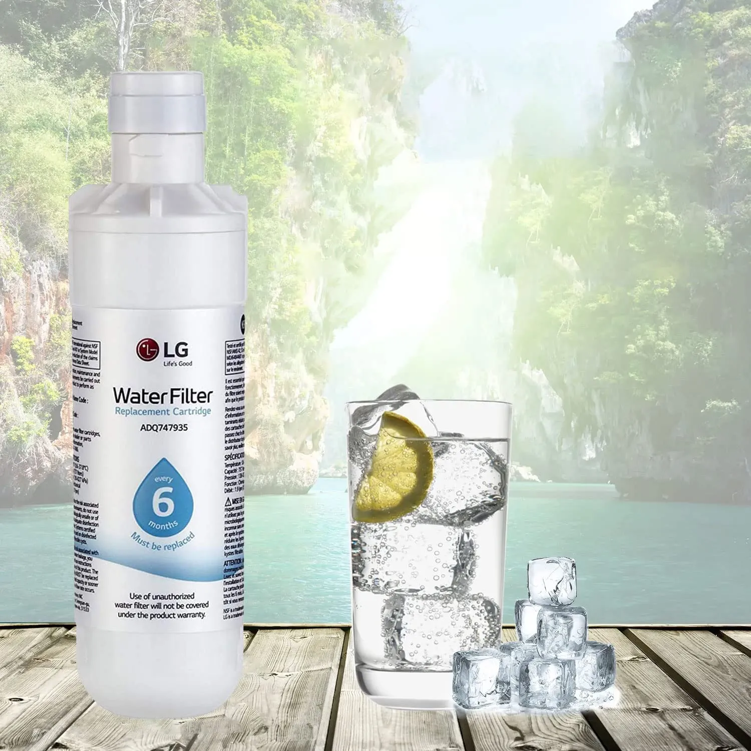 LG LT1000P,PC/PCS ADQ747935,ADQ74793501 Replacement Refrigerator Water Filter