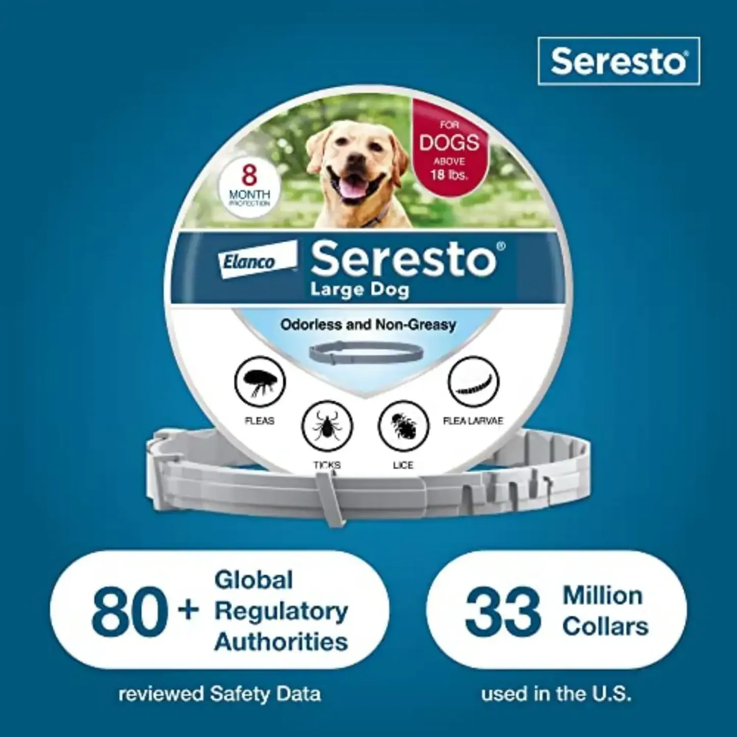 seresto® flea & tick collar for large dogs