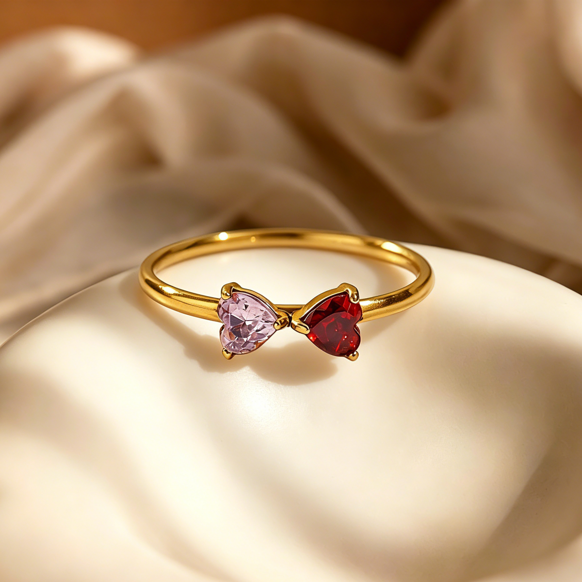 JZD0790 Birthstone Pair Ring