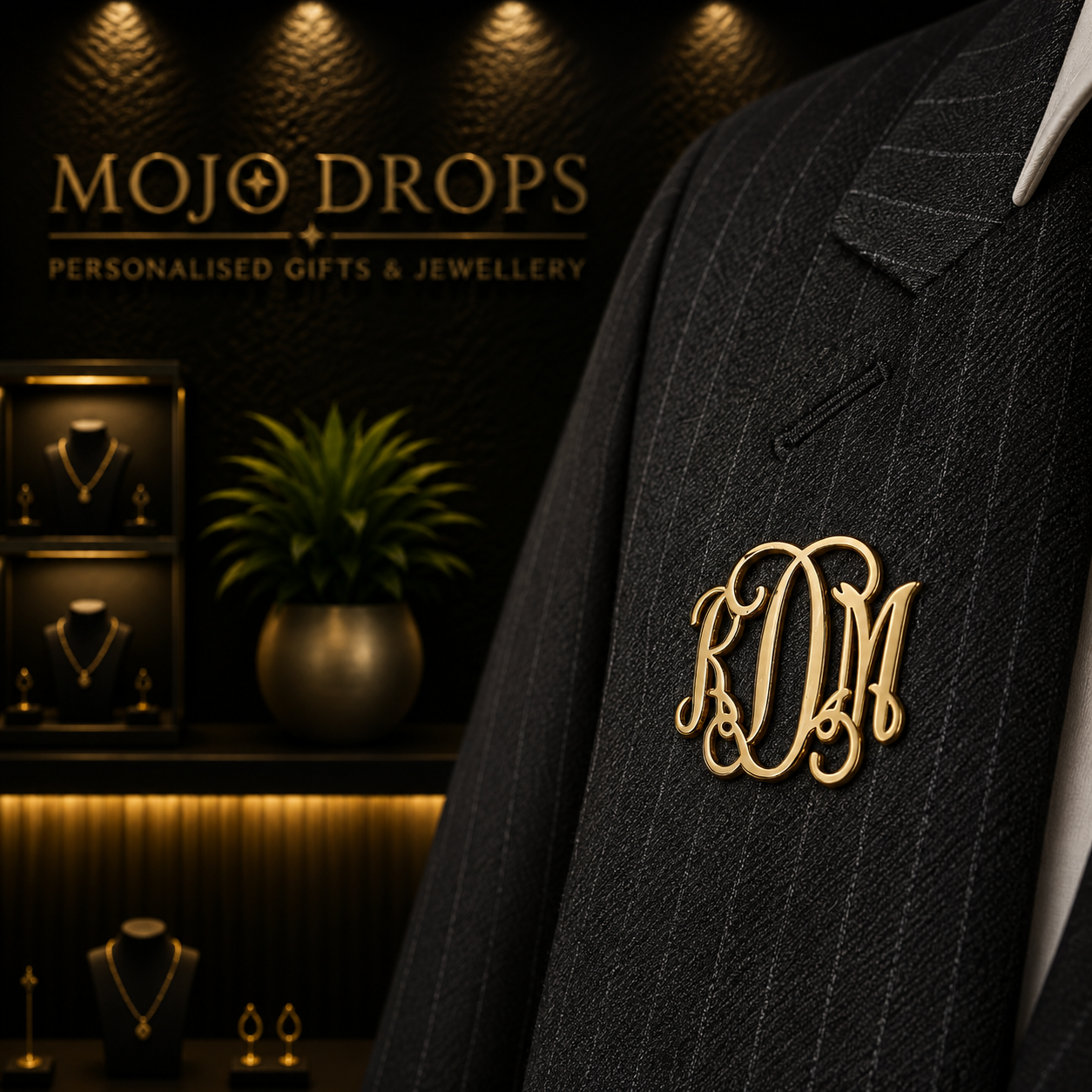 DB0598 Classic Monogram Brooch