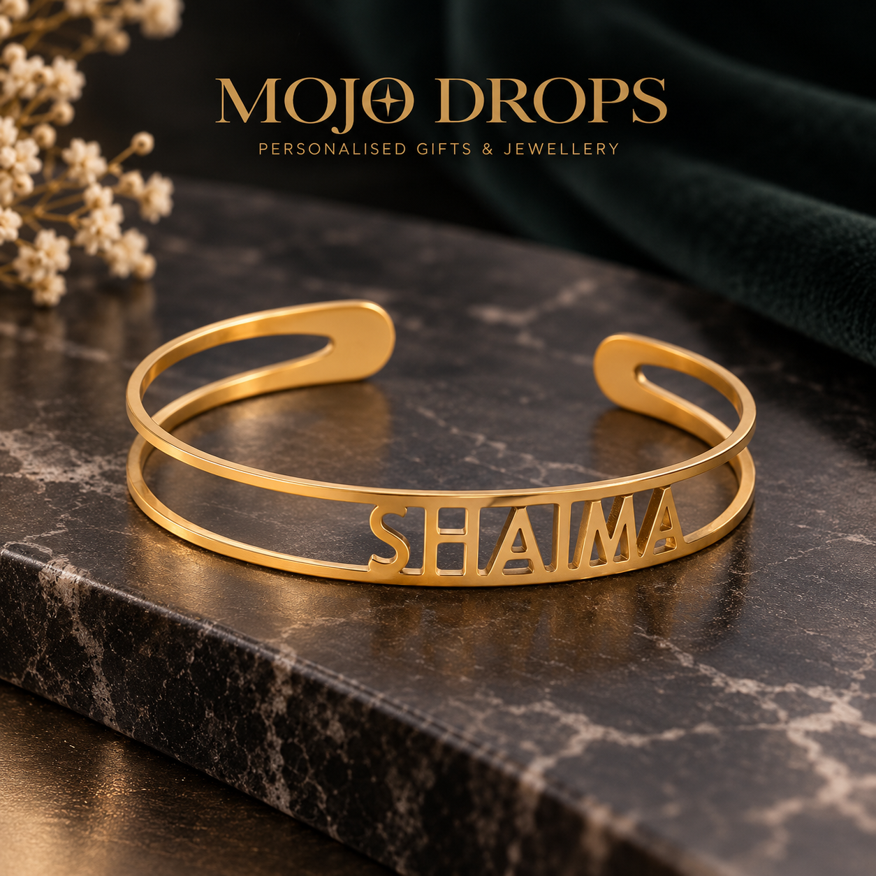 Women's Custom Name Bangle, Stainless Steel Material, Customizable Bangle/Open Bangle, Personalized Wrist Jewelry, Mom Gift, Jewelry & Watch, Seasonal Pick, Elegant Apparel